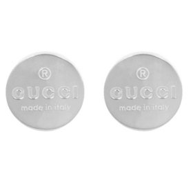 Gucci Trademark Sterling Silver Earrings		