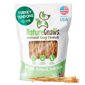 Nature Gnaws, Turkey Tendons Natural Dog Chews, 12oz