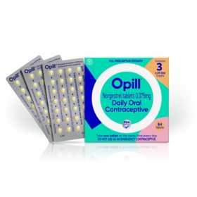 Opill Estrogen Free Birth Control, 3 month