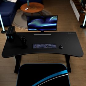 Arozzi Arena Ultrawide Curved Special Edition Gaming Desk, Dark Gray