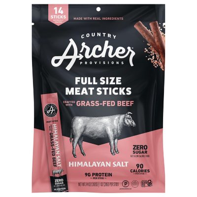 Country Archer Himalayan Salt Beef Sticks 1 oz., 14 pk. - Sam's Club