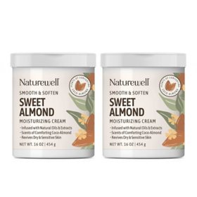 NatureWell Sweet Almond Moisturizing Cream, 16 oz., 2 pk.