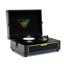 Victrola Journey Glow Illuminated Suitcase Record Player