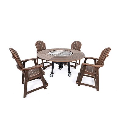 Gather Grill Charcoal Grill Table with Chairs