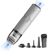 HOTO 4-in-1 Portable Mini Cordless Vacuum & Duster, Handheld Vacuum for Car, Office Desk, Computer, Keyboards		