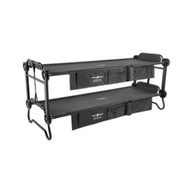 Large Disc-O-Bed Bunkable Cots with 2 Side Organizers