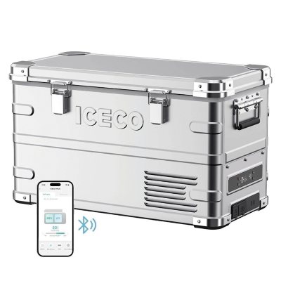 ICECO APL35 Pro Dual Zone 37QT Portable Cooler Silver:- Silver