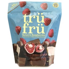 Tru Fru White & Milk Chocolate Covered Raspberries, Frozen (18 oz.)