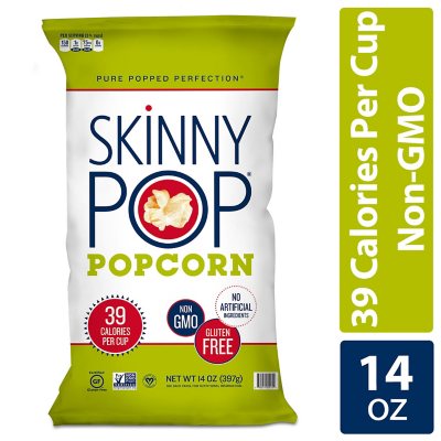 Skinny Pop Original All Natural Gluten Free Popcorn - 14 oz