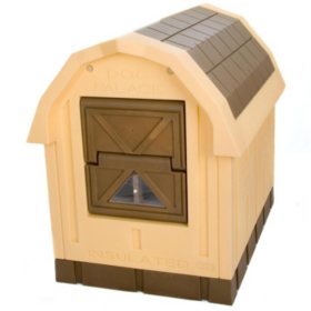 ASL Solutions Insulated Medium Large Dog House Palace Raised Floor Bed Grey