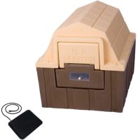 ASL Solutions Insulated DP Hunter Dog House With Floor Heater, 26"W x 29"L x 23.5"H (Choose Your Color)