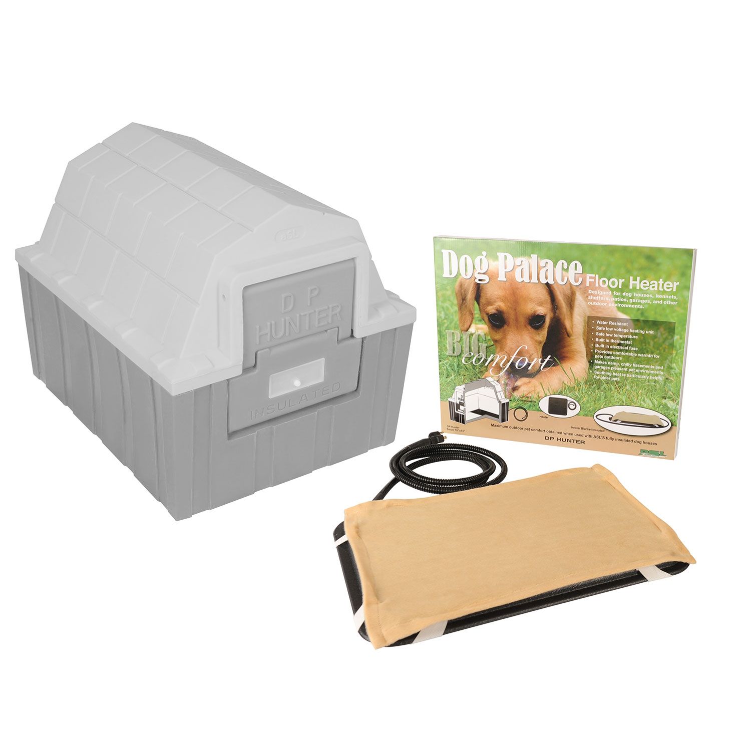 ASL Solutions Insulated DP Hunter Dog House With Floor Heater
