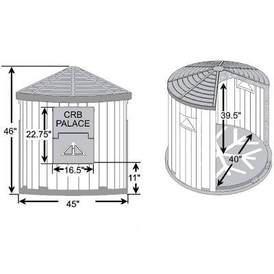 Dog Palace® Insulated Doghouse - Insulated Doghouses by ASL Solutions Inc.