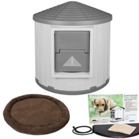 Asl Solutions Insulated Colossal Round Barn Dog House Crb Dog