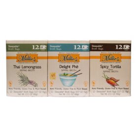 Millie's Sipping Broth, Variety Pack, 3 pk.