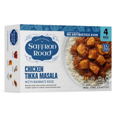 Saffron Road Chicken Tikka Masala, Frozen (4 pk.) Sam's Club