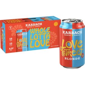 Karbach Love Street Kolsch Style Blonde (12 fl. oz. can, 18 pk.)