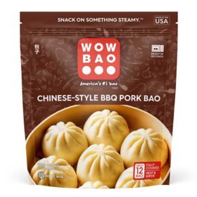 Wow Bao Chinese-Style BBQ Pork Bao Buns, Frozen, 30 oz.