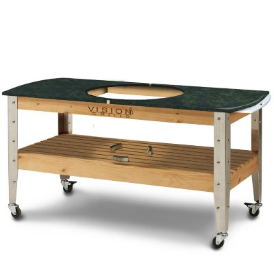 Kamado grill outlet table