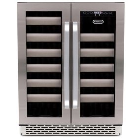 Whynter Elite 40-Bottle Dual Zone Built-in Wine Cellar, Stainless Steel