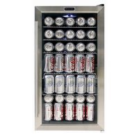 Whynter Beverage 120-Can Refrigerator, Stainless Steel