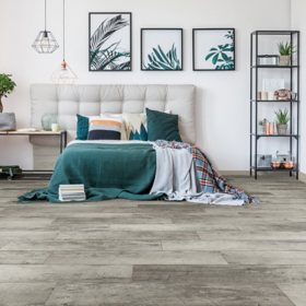 Select Surfaces Rustic Gray SpillDefense Laminate Flooring