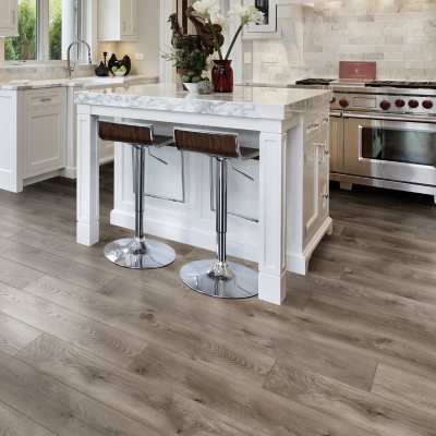 Select Surfaces Warm Gray SpillDefense Laminate Flooring (2-Pack, 29.98 ...