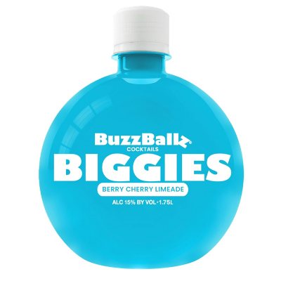 BuzzBallz Biggies Blue Berry Cherry Limeade Cocktail, 1.75 L