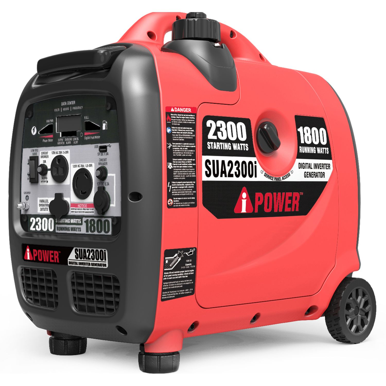 A-iPower SUA2300I SUA2300i Ultra-Quiet Inverter Generator with Mobility Kit
