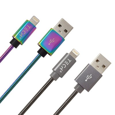 Tech Squared Metal Lightning to USB Cable 2-Pack - Sam's Club