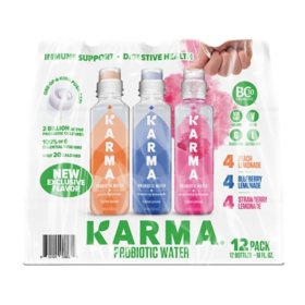 Karma Lemonade Probiotic Water Variety Pack, 18 fl. oz., 12 pk.