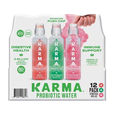 KARMA Probiotic Water Variety Pack (18 fl. oz. 12 pk) - Sam's Club