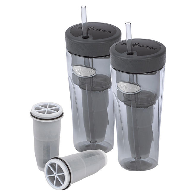 ZeroWater On-The-Go Filtered Tumblers 2-Pack and Bonus Filters