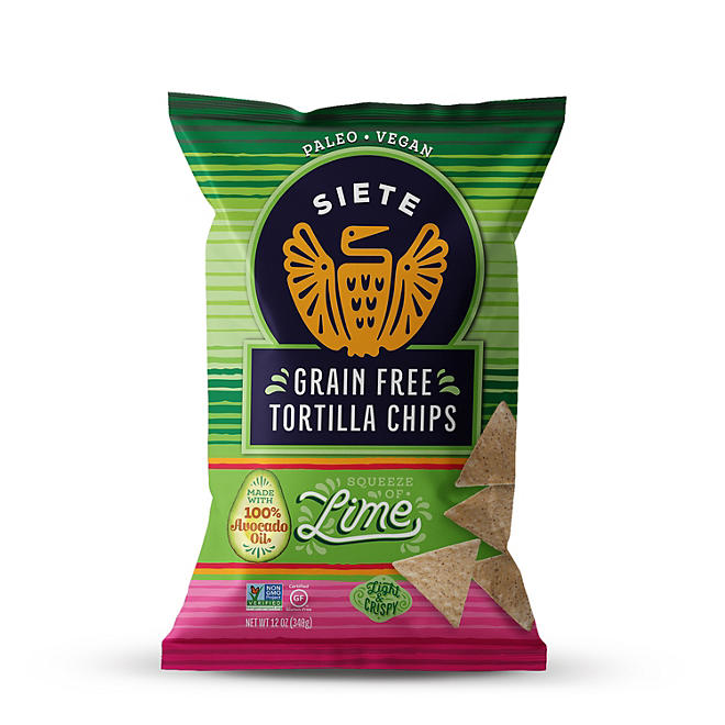 Siete Lime Grain-Free Tortilla Chips 12 oz.