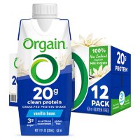 Orgain Clean Protein Grass-Fed Protein Shake, Vanilla Bean (11 fl. oz., 12 pk.)