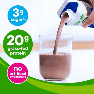 Orgain Clean Protein Creamy Chocolate Fudge Flavored Protein Shake, 4  count, 44 fl oz