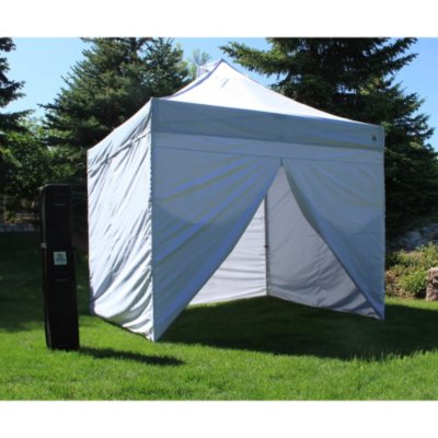 UnderCover 10' x 10' Commercial Instant Canopy with 100 Sq Ft. CRS  Polyester Wall Enclosure - Sam's Club