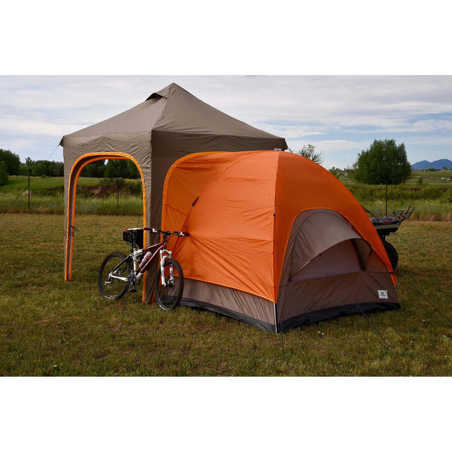 APEX Modular Camping Tent 110 SQF Instant Shade, Dome Tent and Walls