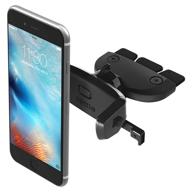 iOttie Easy One Touch Mini CD Slot Car Mount Cradle for Apple and Samsung Phones