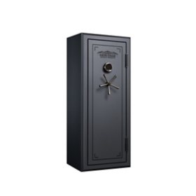 Heritage 24-Gun Fire and Waterproof Safe with E-Lock, Silver Santex