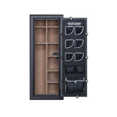 Heritage 24 Gun Fire and Waterproof Safe with E Lock Silver Santex