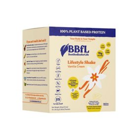 BBfL Plant Based Lifestyle Protein Shake, Vanilla (Choose Size)