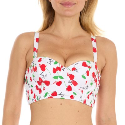 Betsey Johnson Women's Bikini Top Red XL:- Red - Online Only, XL
