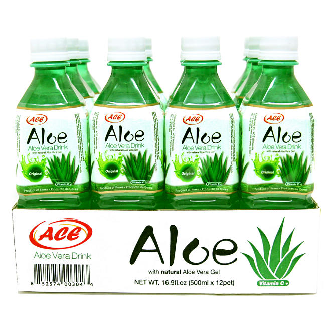 ACE Aloe Vera Drink 16.9 oz., 12 pk.
