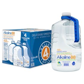 Alkaline88 Purified Water with Minerals and Electrolytes (1 gal., 4 pk.)