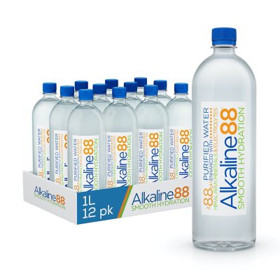Alkaline88 Purified Water with Minerals and Electrolytes (1 L, 12 pk.) -  Sam's Club