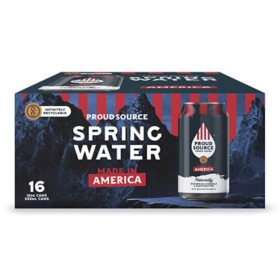 Proud Source Spring Water Made in America 12 fl. oz., 16 pk.