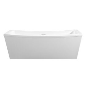 OVE Decors Terra 70 in White Acrylic Freestanding Rectangular Bathtub
