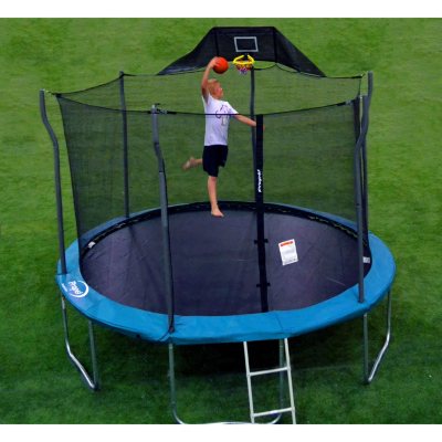 sam's club trampoline with basketball hoop