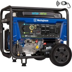 Westinghouse WGen9500DF 12500 Watt Remote Electric Start Dual Fuel Portable Generator